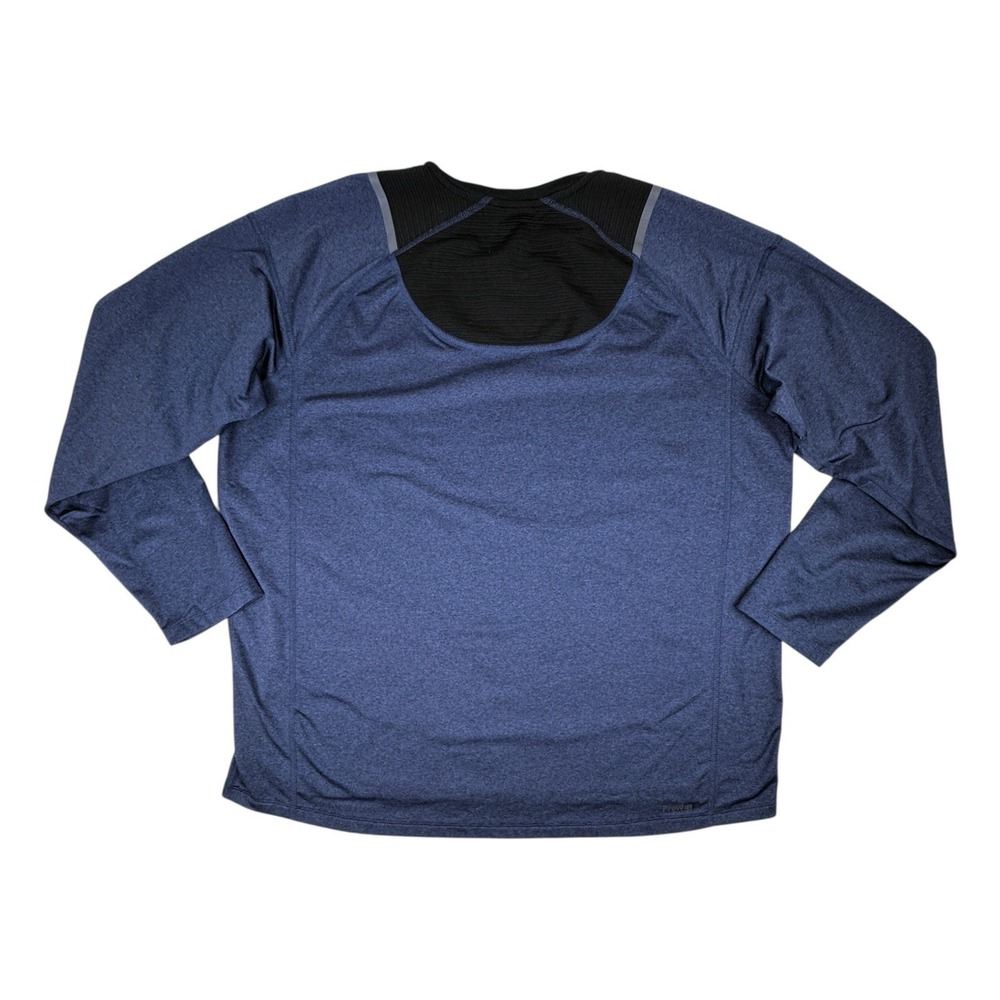 Spyder Active Shirt Mens XL‎ Blue Long Sleeve Stretch Pullover Poly Spandex - Picture 4 of 9